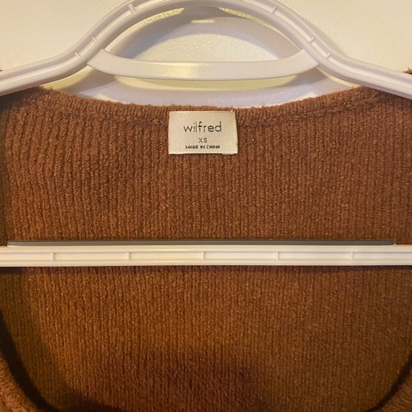 Wilfred Square Neck Sweater, Burnt Orange, XS - Picture 2 of 2